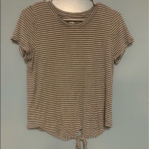 Grey and white SO tie shirt